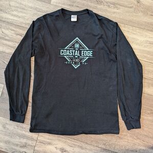 Coastal Edge Virginia Beach Long Sleeve Men's T-shirt Black